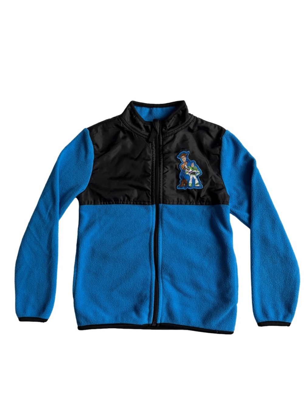 Disney Blue & Black Fleece Jacket with Toy Story Kids 5/6 Boys Fall Athleisure